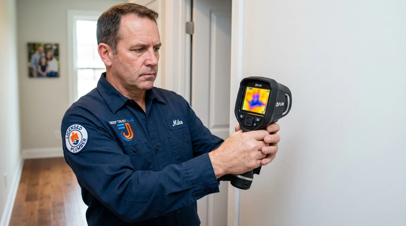 Thermal imaging leak detection by Johns Plumbing LLC in Wood Dale